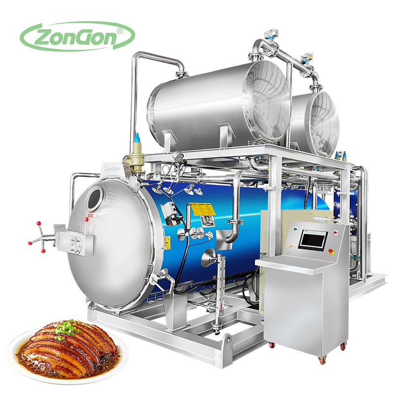 Use the new air conditioning sterilization pot for sterilizing the box of Mei Cai Kou Rou, less broken box, good taste.